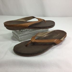 Kenneth Cole Reaction Brown Flip Flops